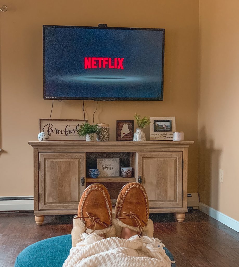 Watching Netflix on the Couch