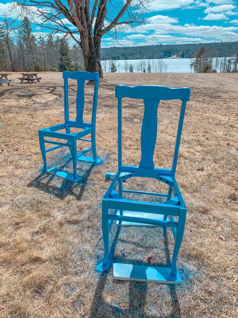 painting the chairs