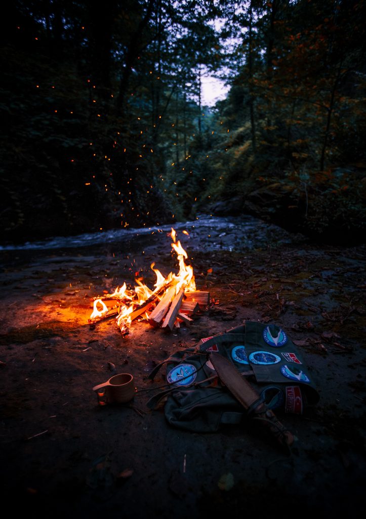 bonfire camping