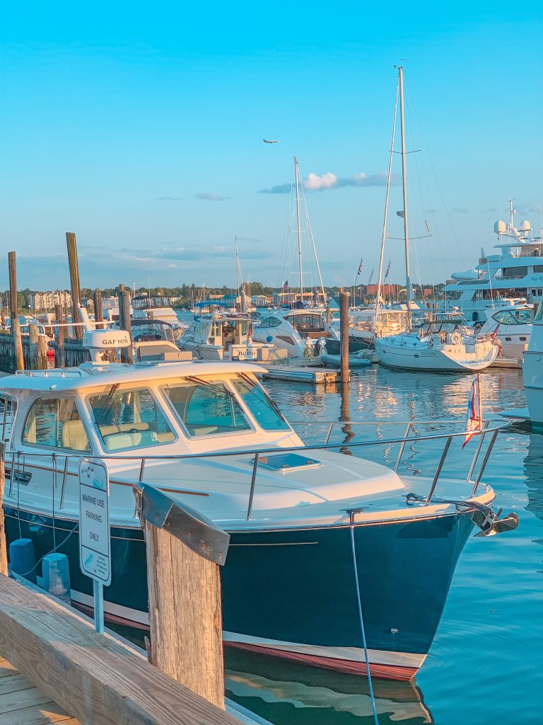 Boats in Portland Maine Harbor