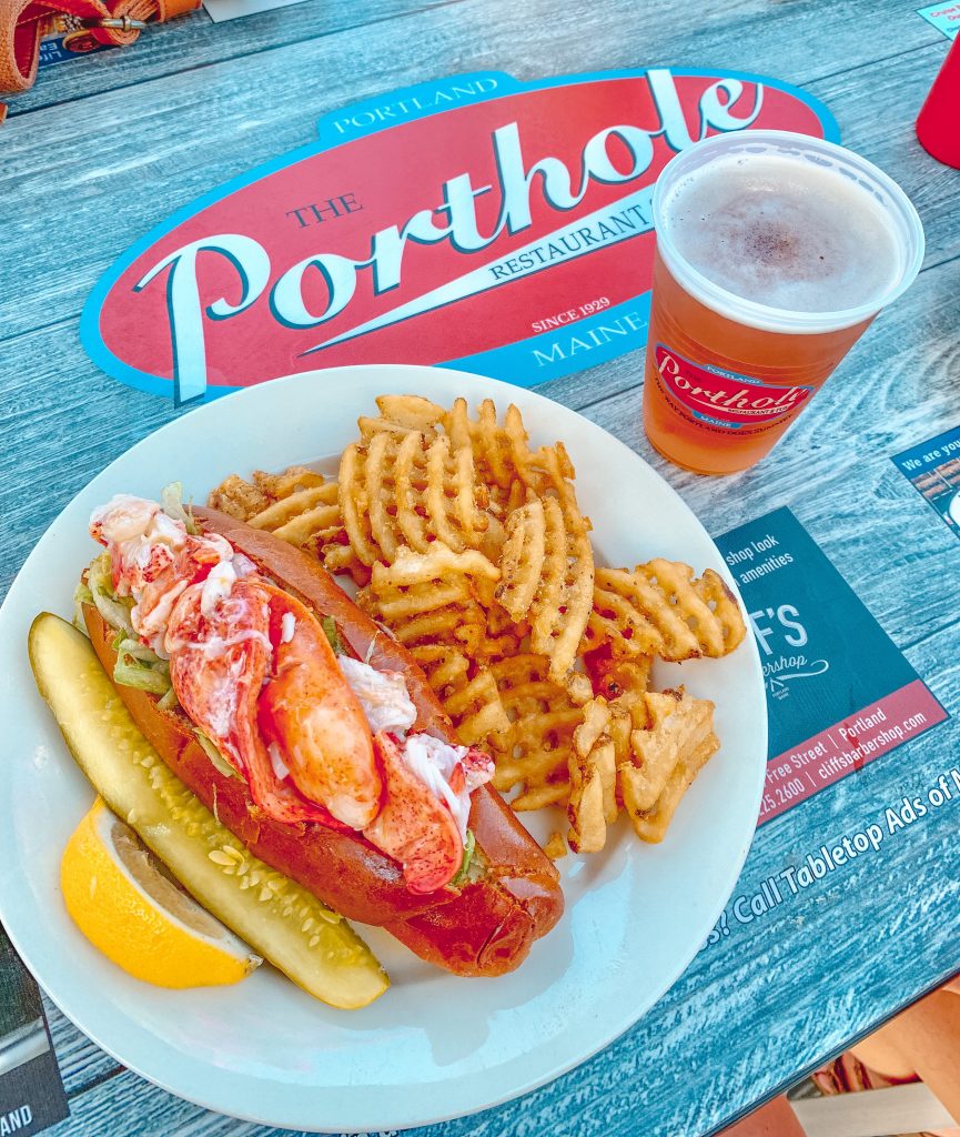 The Porthole Lobster Roll Maine