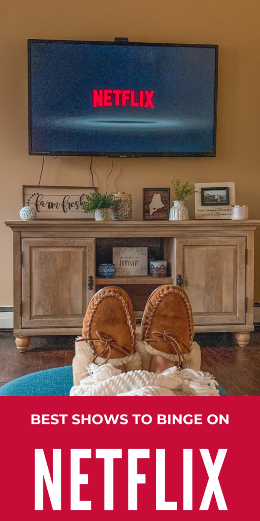 slippers and watching Netflix on tv