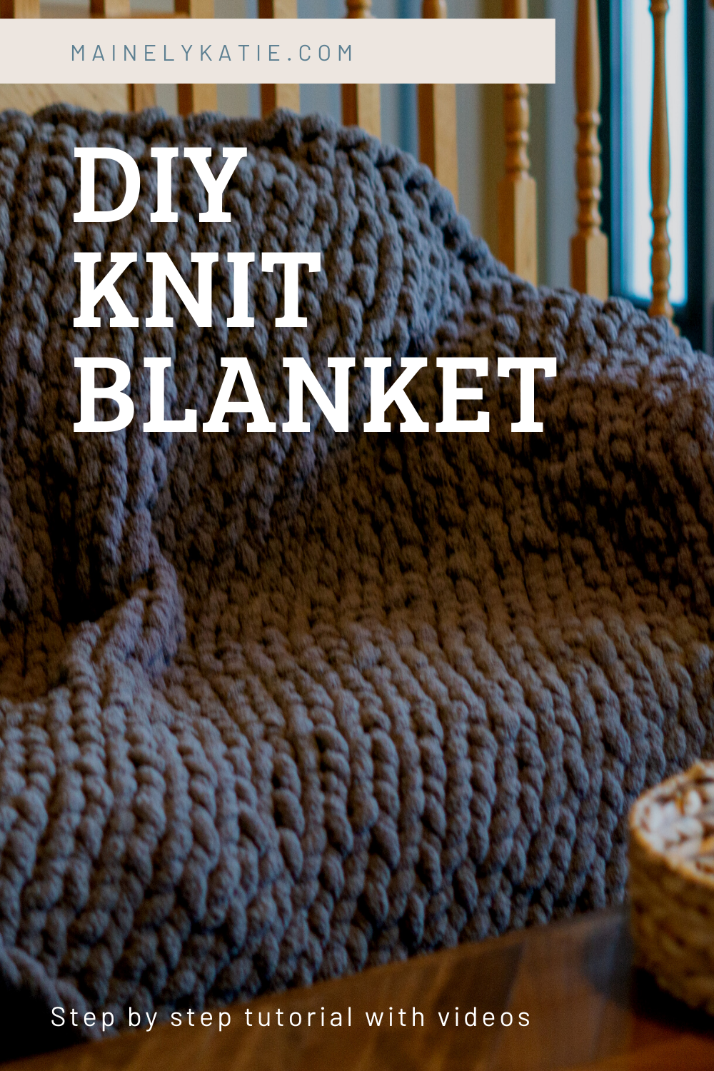 Diy chunky knit online blanket tutorial