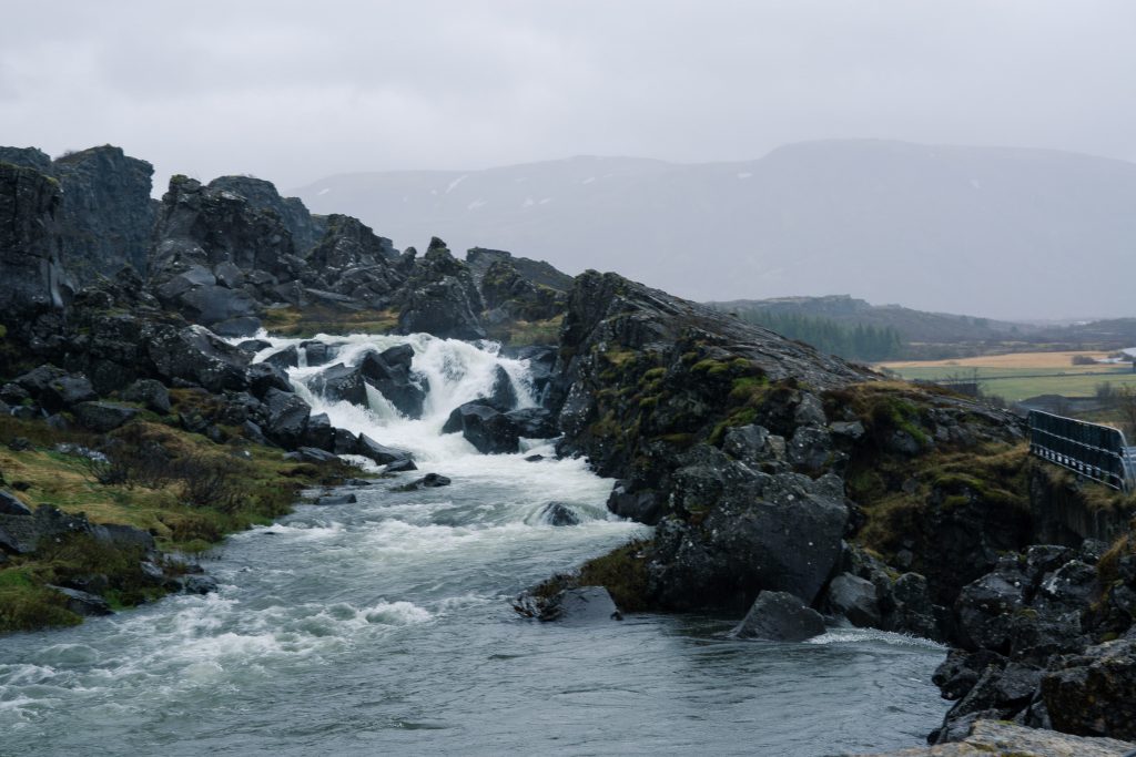 small waterfall iceland